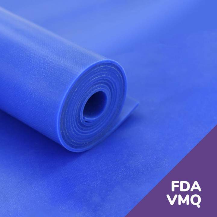 fda vmq feuille silicone bleu detectable